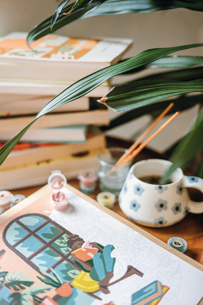 A Novel Afternoon | 8x10 paint-by-number kit