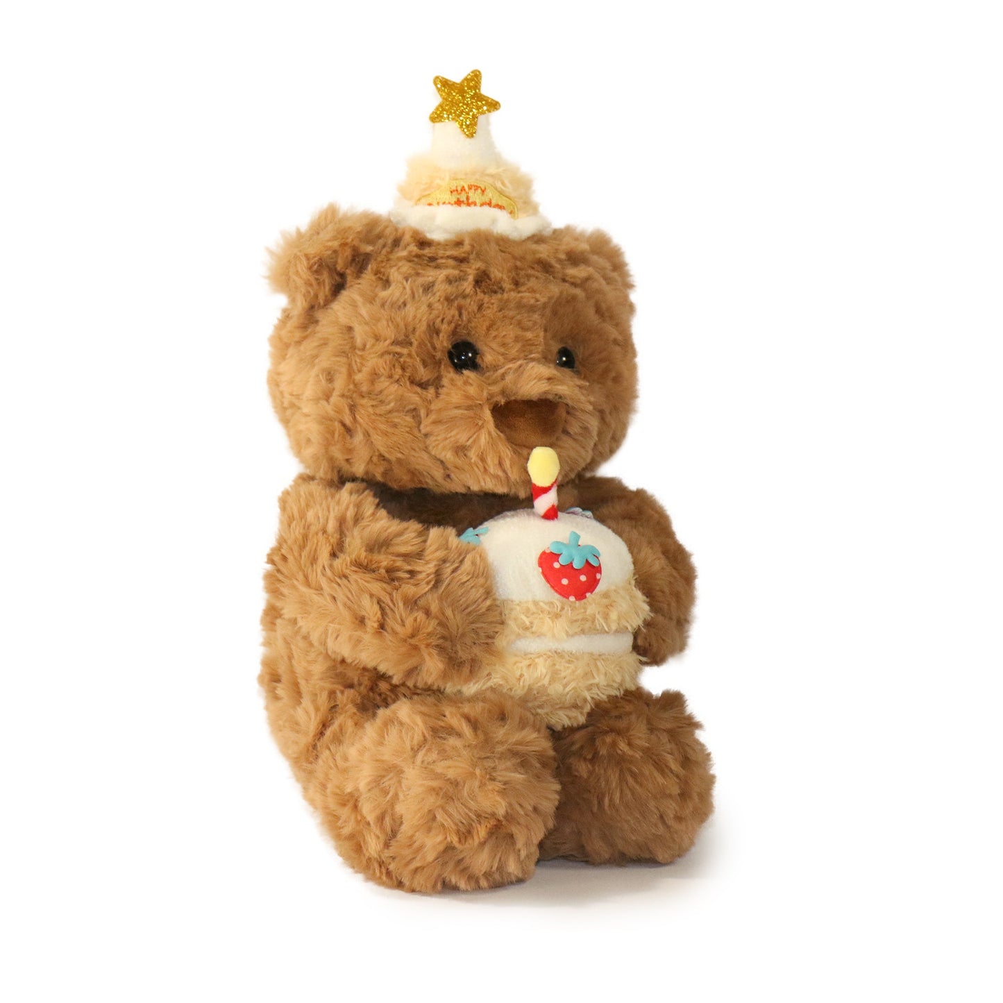 9-inch Brown Cupcake Bear with Birthday Cake
