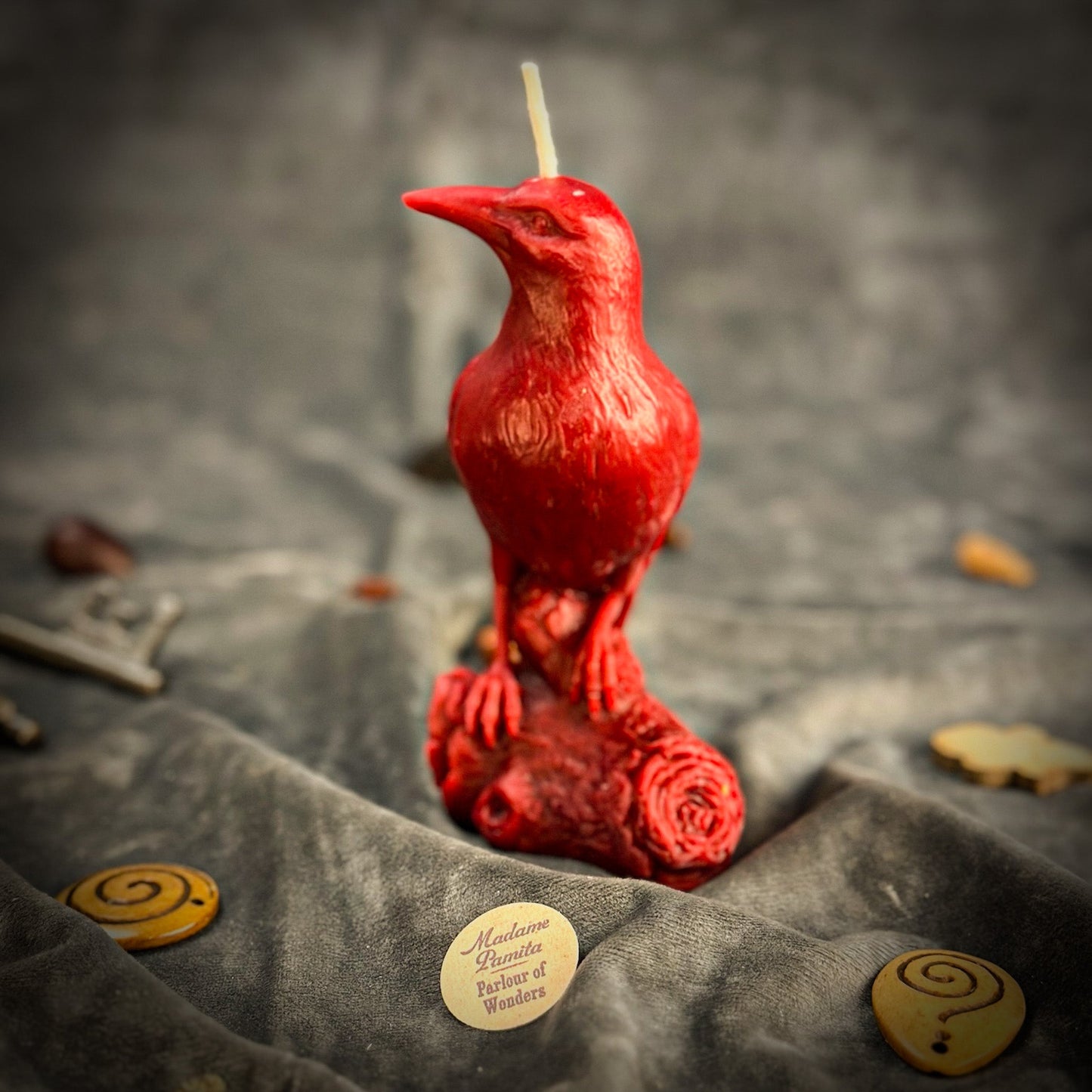 Beeswax Raven Magic Spell Candle
