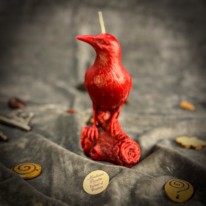Beeswax Raven Magic Spell Candle