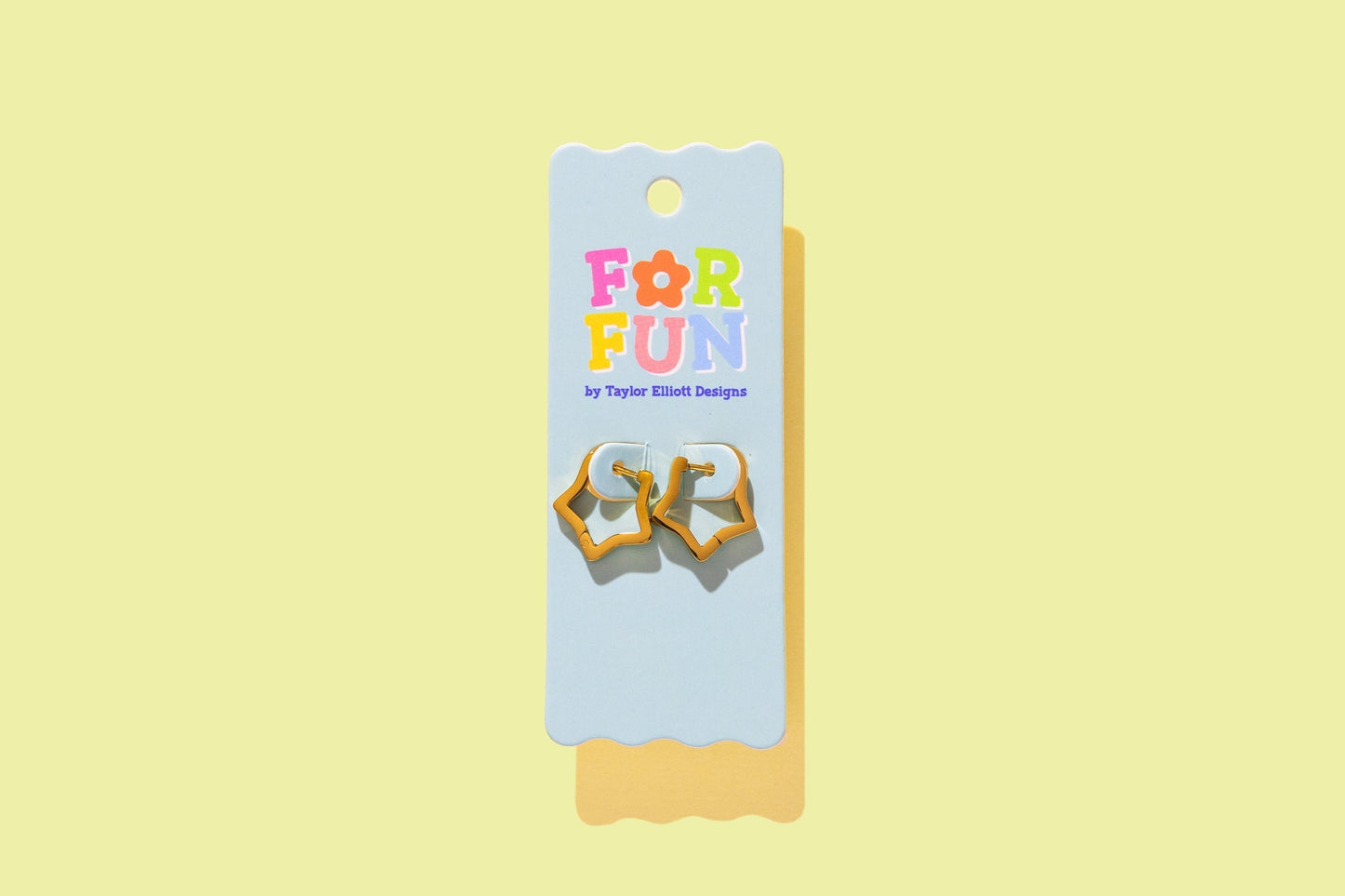 For Fun - Heidi Star Huggie Earrings
