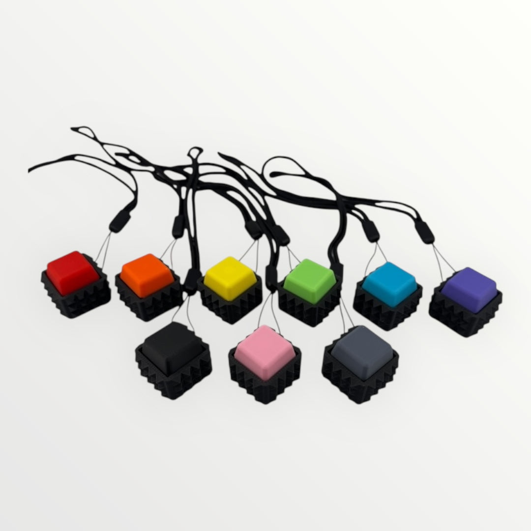 1 Spiky Mechanical Keyboard Fidget Toy Keychain