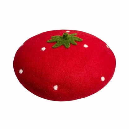 Strawberry Beret Hat
