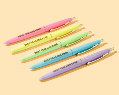 Best Teacher Ever Pen Set