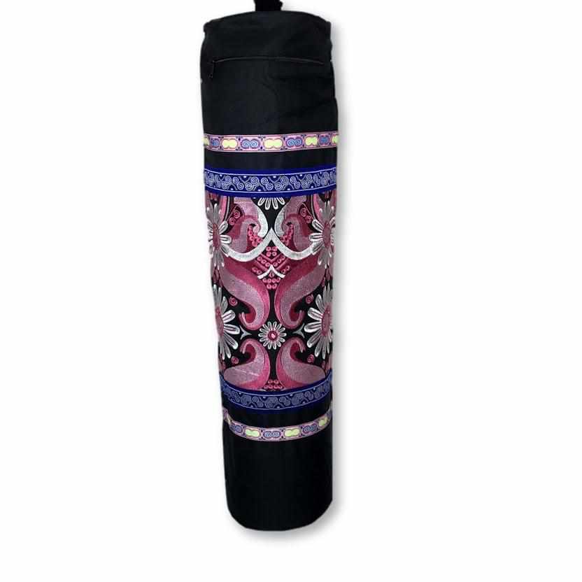 Daisy Embroidered Unique Boho Yoga Bag - Thailand