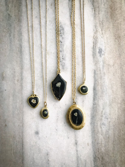 Wildflower Lockets with REAL Flowers