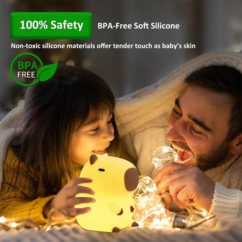 Cute Capybara Led Night Light