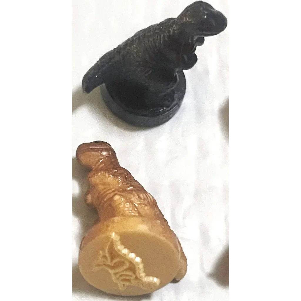 Rare Vintage 1970s Dinosaur Rubber Stamps for Collectors