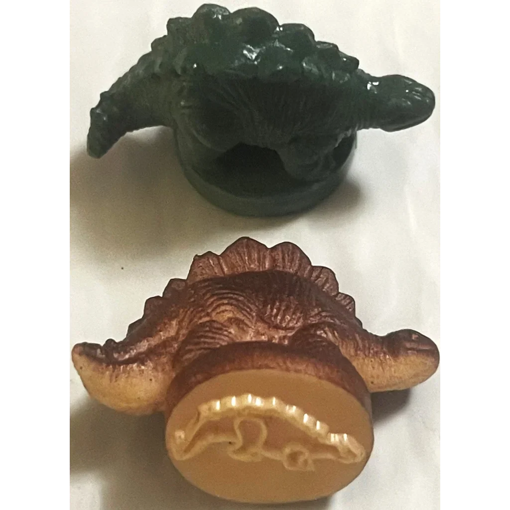 Rare Vintage 1970s Dinosaur Rubber Stamps for Collectors