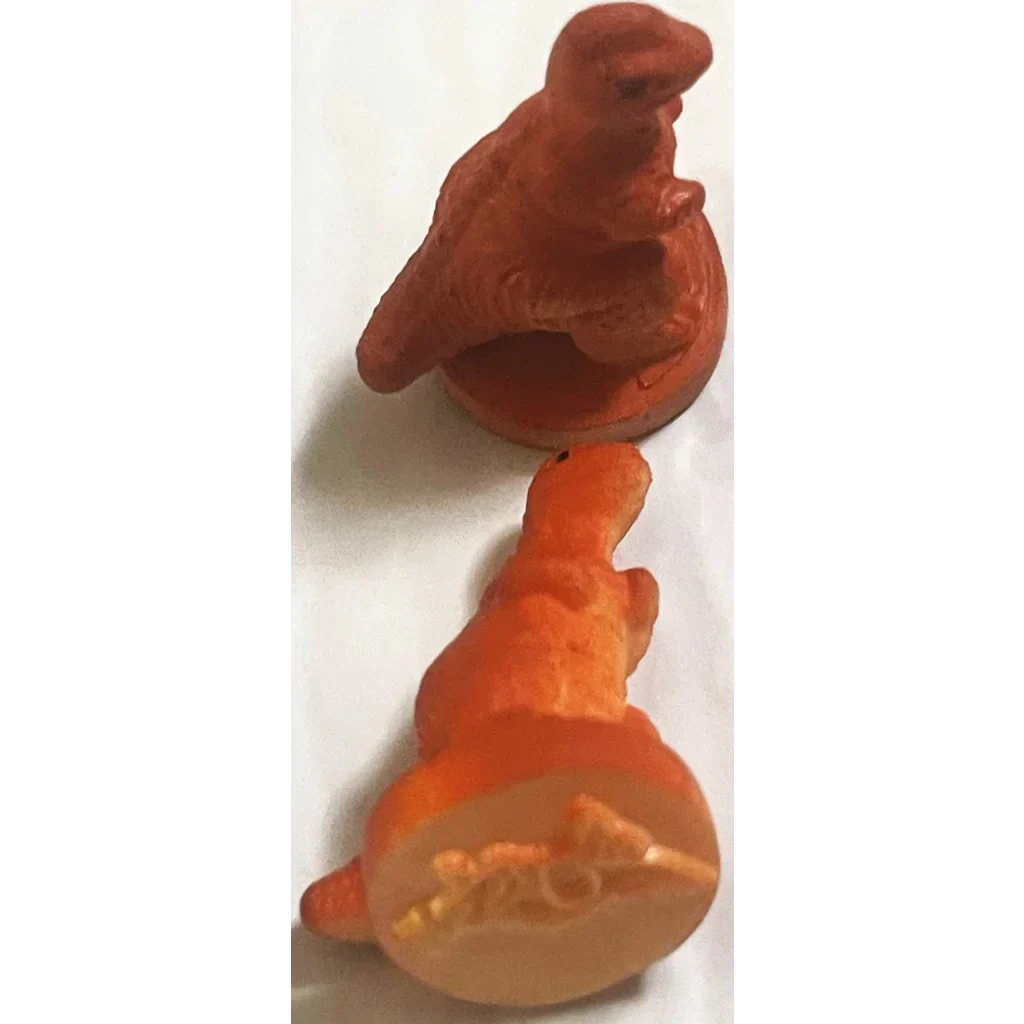 Rare Vintage 1970s Dinosaur Rubber Stamps for Collectors